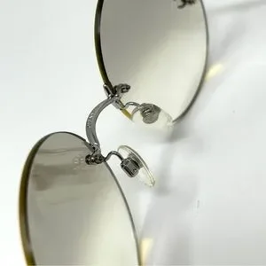 CHANEL | Accessories | Chanel Vintage 456 Round Rimless 90s  display picture 3